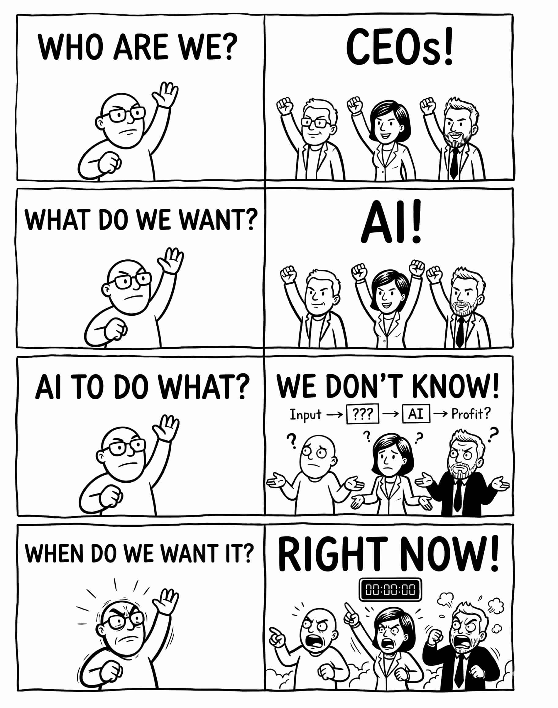 AI strategy comic